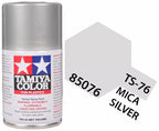 Tamiya TS-76 Mica Silver Lacquer Spray Paint, 100ml product photo