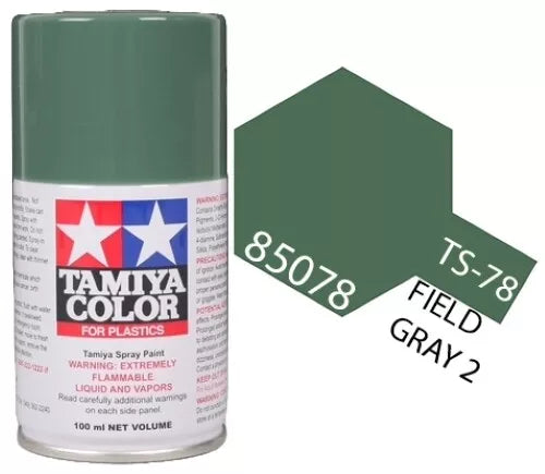 Tamiya TS-78 Field Gray 2 Lacquer Spray Paint, 100ml product photo