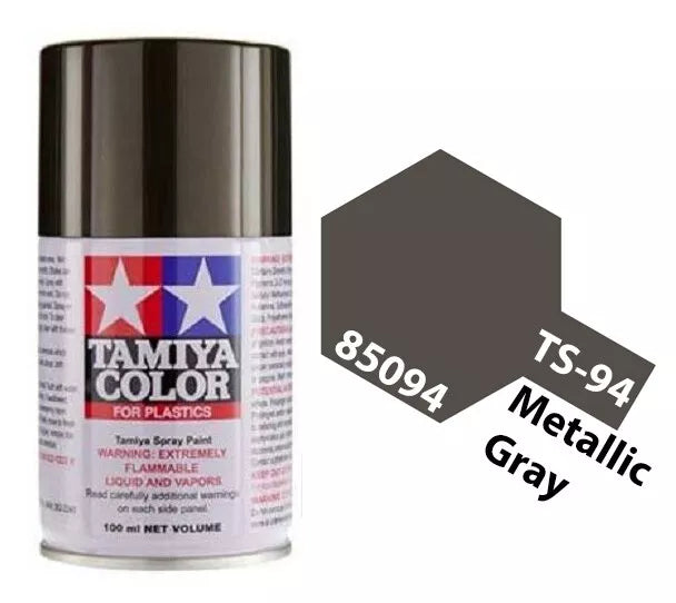 Tamiya TS-94 Metallic Gray Lacquer Spray Paint, 100ml product photo