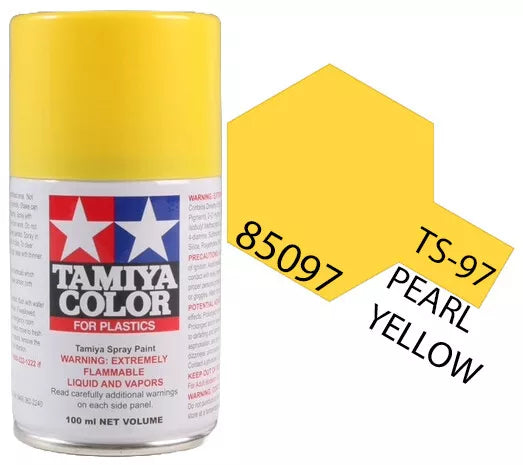 Tamiya TS-97 Pearl Yellow Lacquer Spray Paint, 100ml product photo