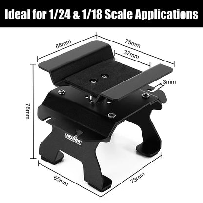Aluminum RC Car Stand w/Shock Holder 1/24 Black