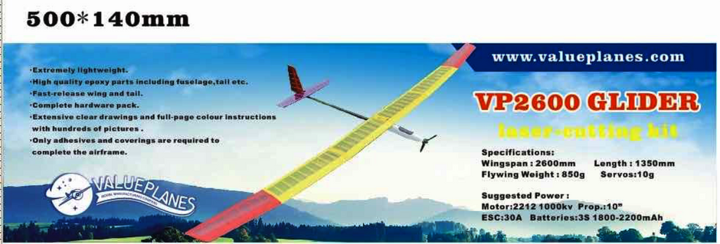 VP-2600 Glider Kit 2.6m 102.4 in. KIT