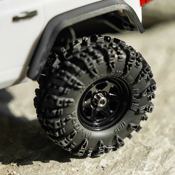 0.7" 6-Spoke Aluminum D18 Wheels (4) Black