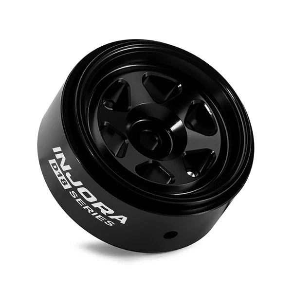0.7" 6-Spoke Aluminum D18 Wheels (4) Black
