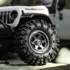 0.7" 6-Spoke Aluminum D18 Wheels (4) Titanium