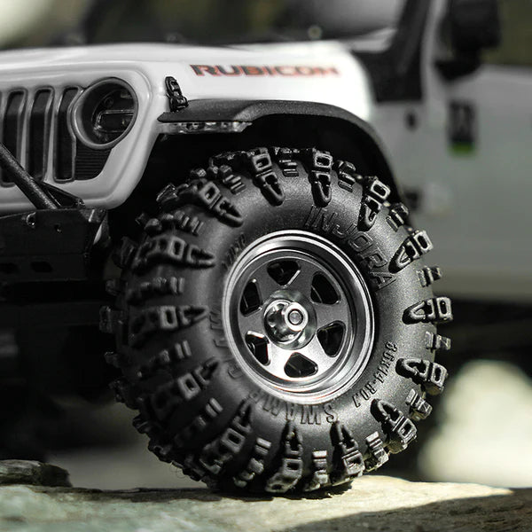 0.7" 6-Spoke Aluminum D18 Wheels (4) Titanium