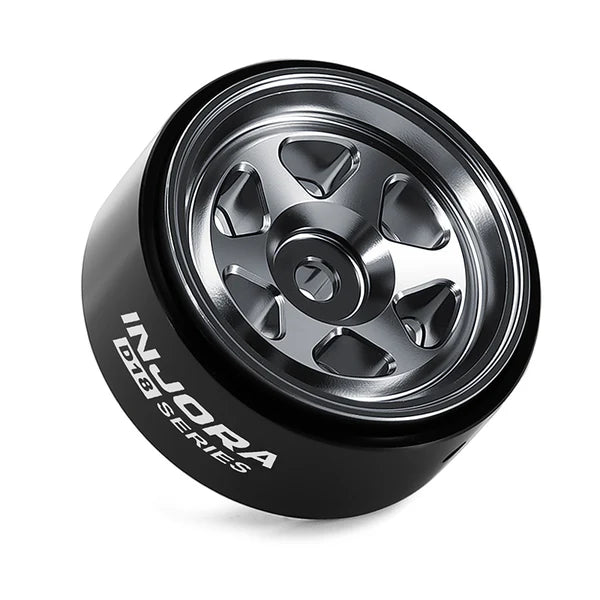 0.7" 6-Spoke Aluminum D18 Wheels (4) Titanium