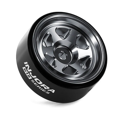 0.7" 6-Spoke Aluminum D18 Wheels (4) Titanium