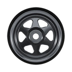 0.7" 6-Spoke Aluminum D18 Wheels (4) Titanium