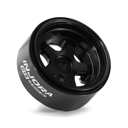 0.7" 5-Spoke Aluminum D18 Wheels (4) Black