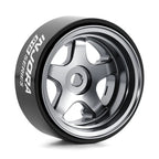0.7" 5-Spoke Aluminum D18 Wheels (4) Titanium
