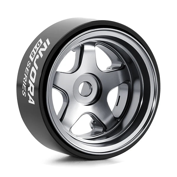 0.7" 5-Spoke Aluminum D18 Wheels (4) Titanium