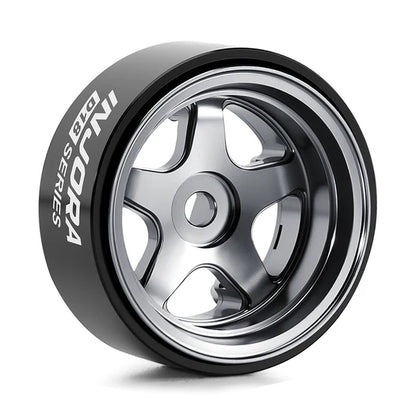 0.7" 5-Spoke Aluminum D18 Wheels (4) Titanium