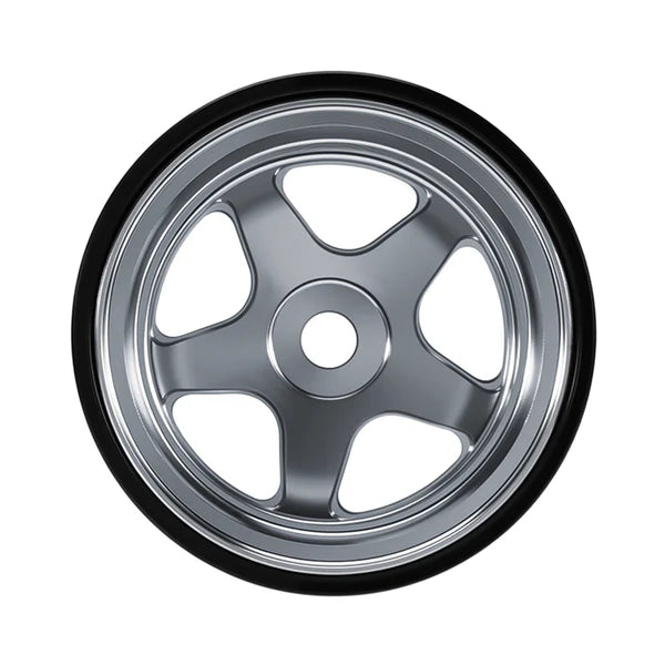 0.7" 5-Spoke Aluminum D18 Wheels (4) Titanium