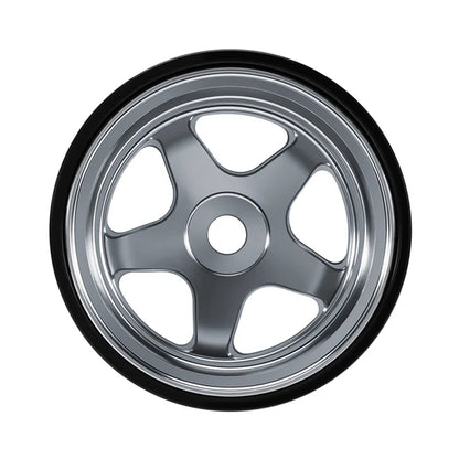0.7" 5-Spoke Aluminum D18 Wheels (4) Titanium