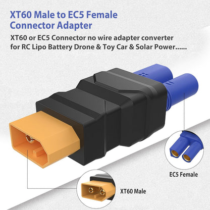 EC5 Female to XT60 Male Adapters