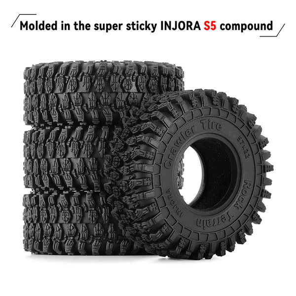 1.0" 57*22mm Rock Crawling Tires (T1016) (2)