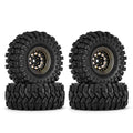 1.0" 58*24mm -2.65mm Offset Brass Wheel Set:  Black