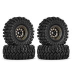 1.0" 58*24mm -2.65mm Offset Brass Wheel Set:  Black