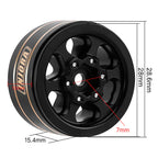 1.0" Brass -4.7mm Offset Wheels Micro Crawlers