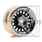 1.0" ModuWheel -4.4mm Offset Wheels Micro Crawlers: Black