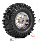 1.3" 70*26mm -4.05mm Offset ModuWheel Set Micro Crawlers