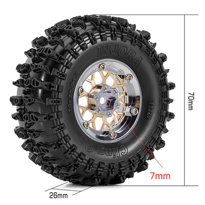 1.3" 70*26mm -4.05mm Offset ModuWheel Set Micro Crawlers