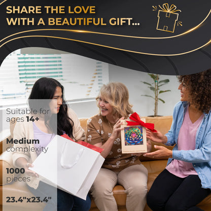 Simply Succulent Wooden Puzzle, 500 Pcs