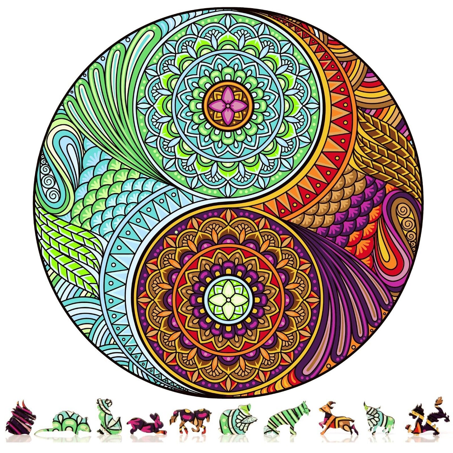 Yin Yang Wooden Puzzle, 200 Pcs