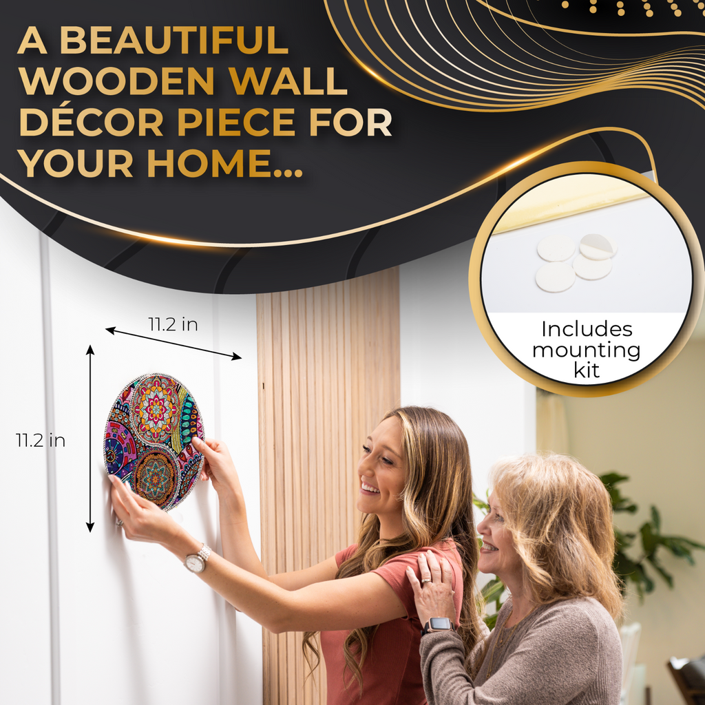 Yin Yang Flowers Wooden Puzzle, 200 Pcs
