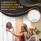 Yin Yang Flowers Wooden Puzzle, 200 Pcs
