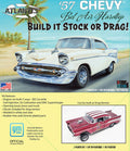 Atlantis 1/25 1957 Chevy Bel Air stock or drag plastic model kit, AANH1371