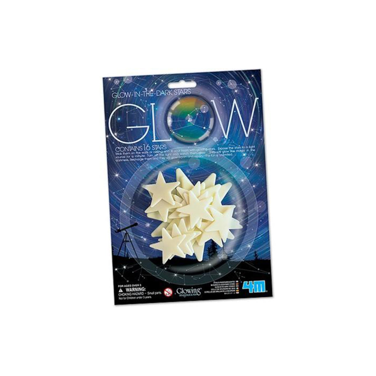 4M glow-in-the-dark stars, 16 pieces