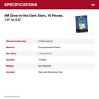 4M glow-in-the-dark stars specifications