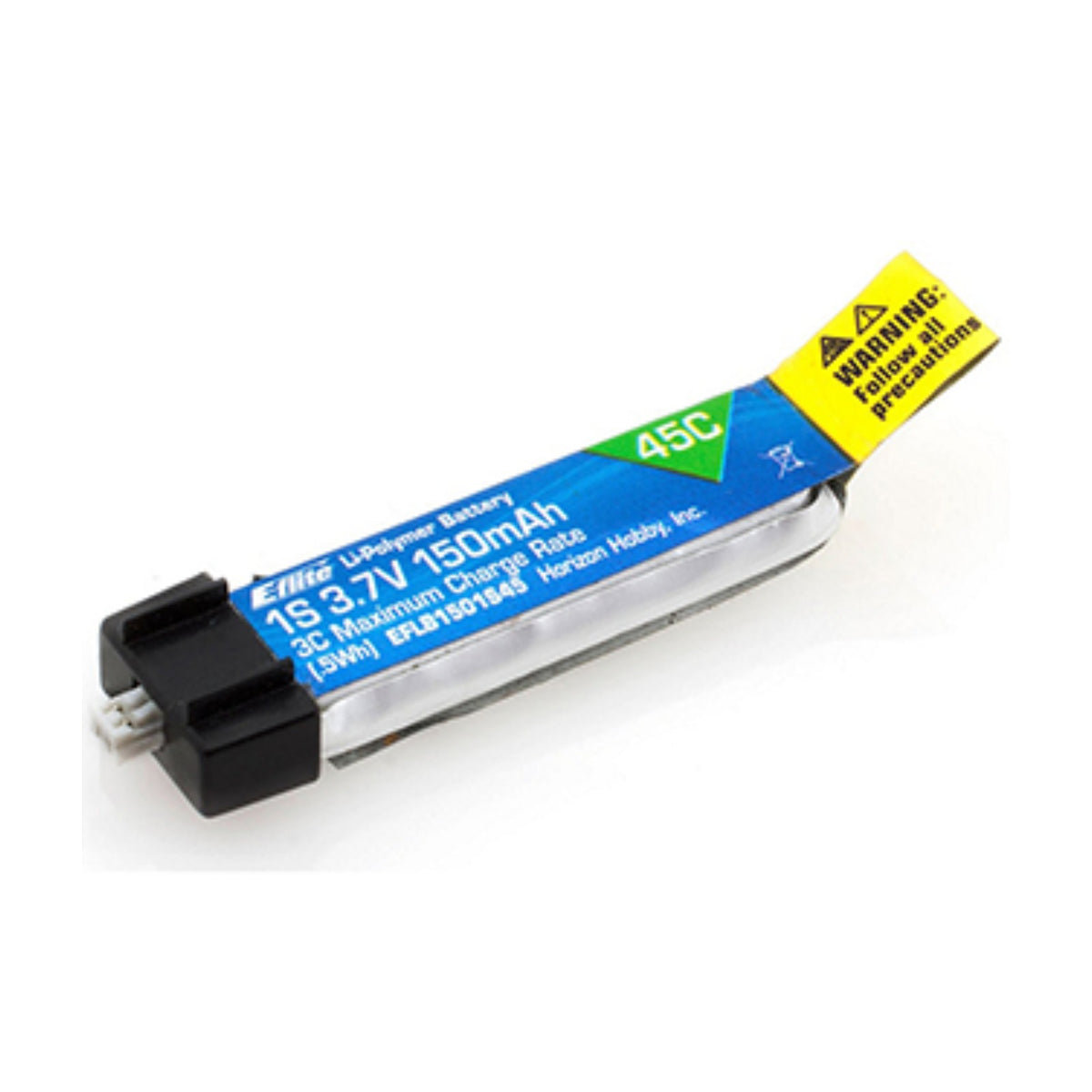 E-flite 1S 3.7V 150mAh 45C LiPo Battery with Ultra Micro Connector