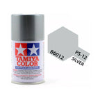 Tamiya PS-12 Silver Polycarbonate Spray Paint, 100ml product photo