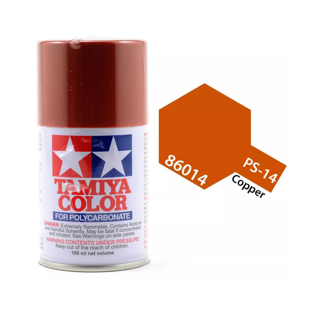 Tamiya PS-14 Copper Polycarbonate Spray Paint, 100ml product photo
