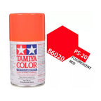 Tamiya PS-20 Fluorescent Red Polycarbonate Spray Paint, 100ml product photo
