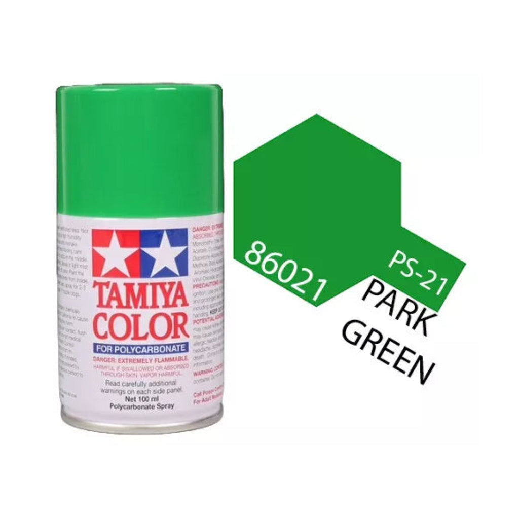 Tamiya PS-21 Park Green Polycarbonate Spray Paint, 100ml product photo