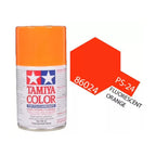 Tamiya PS-24 Fluorescent Orange Polycarbonate Spray Paint, 100ml product photo