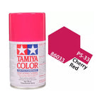 Tamiya PS-33 Cherry Red Polycarbonate Spray Paint, 100ml product photo
