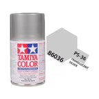 Tamiya PS-36 Translucent Silver Polycarbonate Spray Paint, 100ml product photo