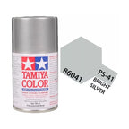 Tamiya PS-41 Bright Silver Polycarbonate Spray Paint, 100ml product photo