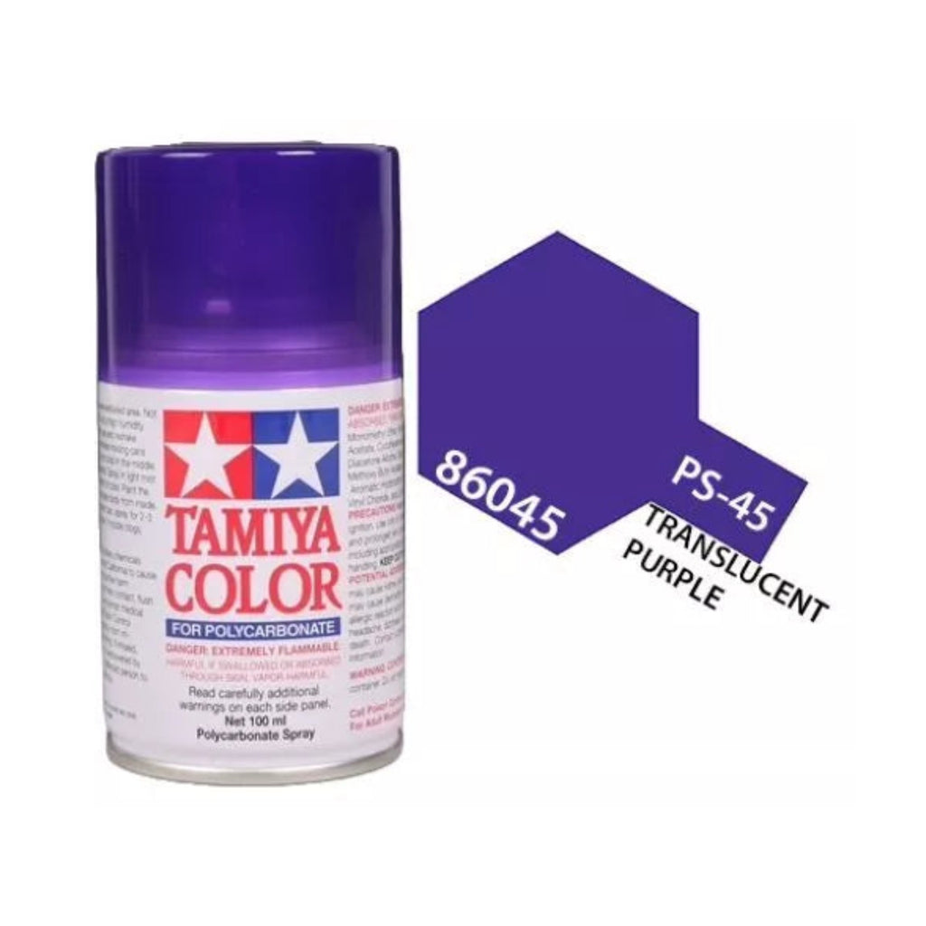 Tamiya PS-45 Translucent Purple Polycarbonate Spray Paint, 100ml product photo