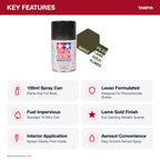 Tamiya PS-53 Lame Flake Polycarbonate Spray Paint, 100ml key features