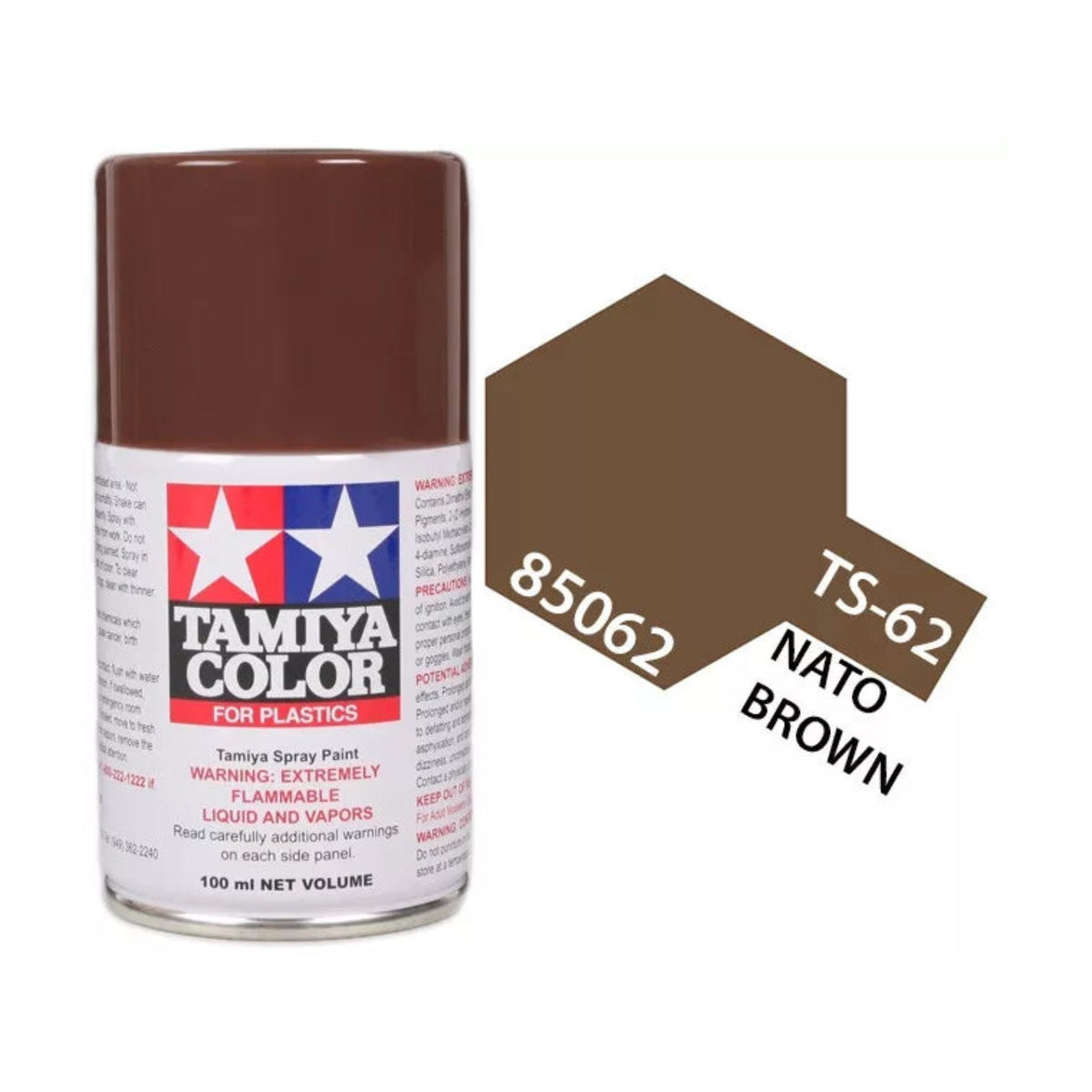 Tamiya TS-62 NATO Brown Lacquer Spray Paint, 100ml product photo