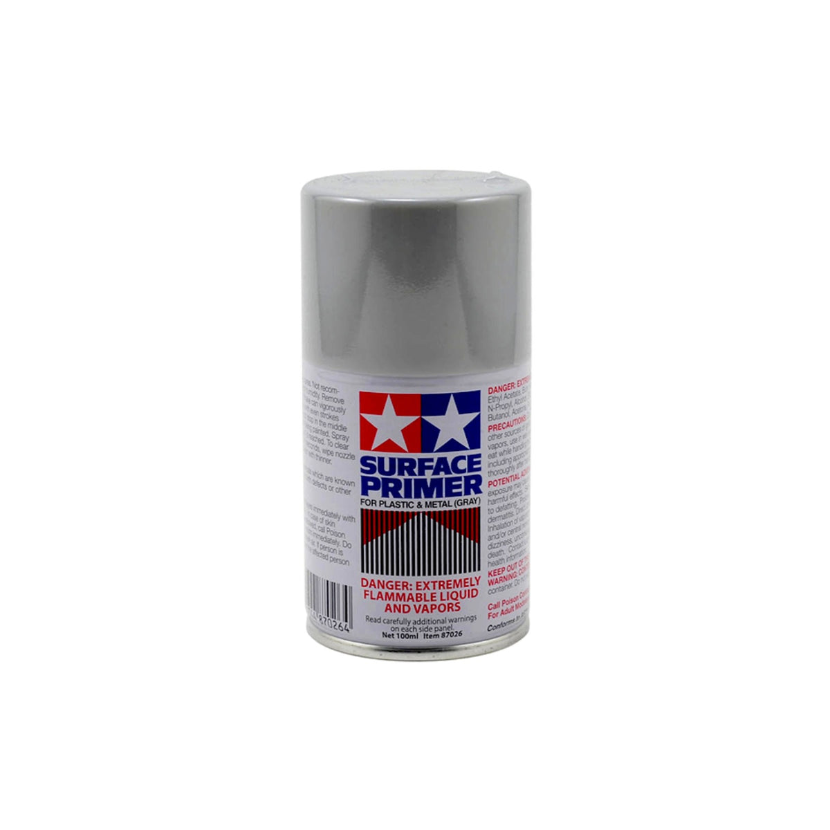 Tamiya Surface Primer, Gray, 100ml Spray Can product photo