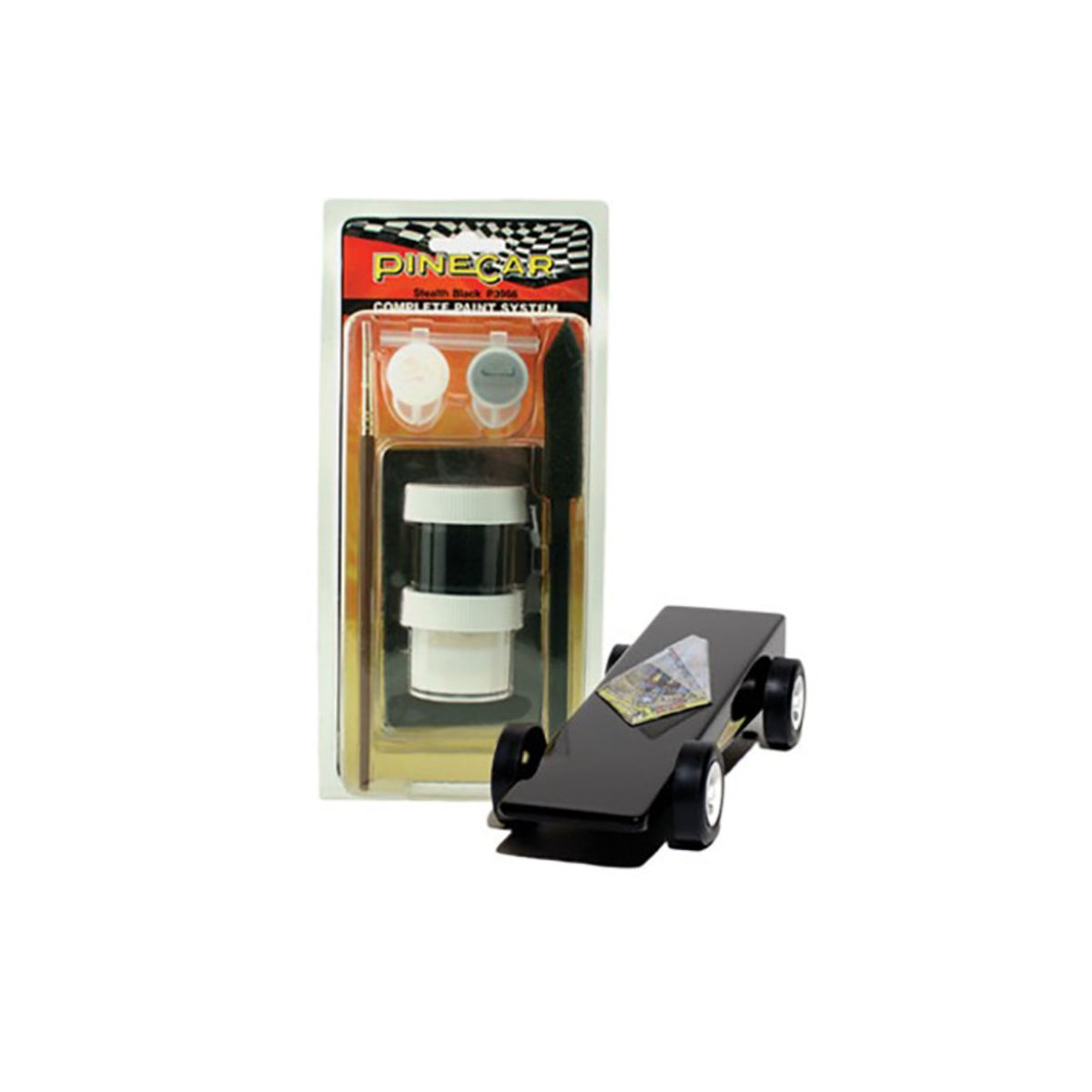 Woodland Scenics Pine Car Complete Paint System, Stealth Black product photo