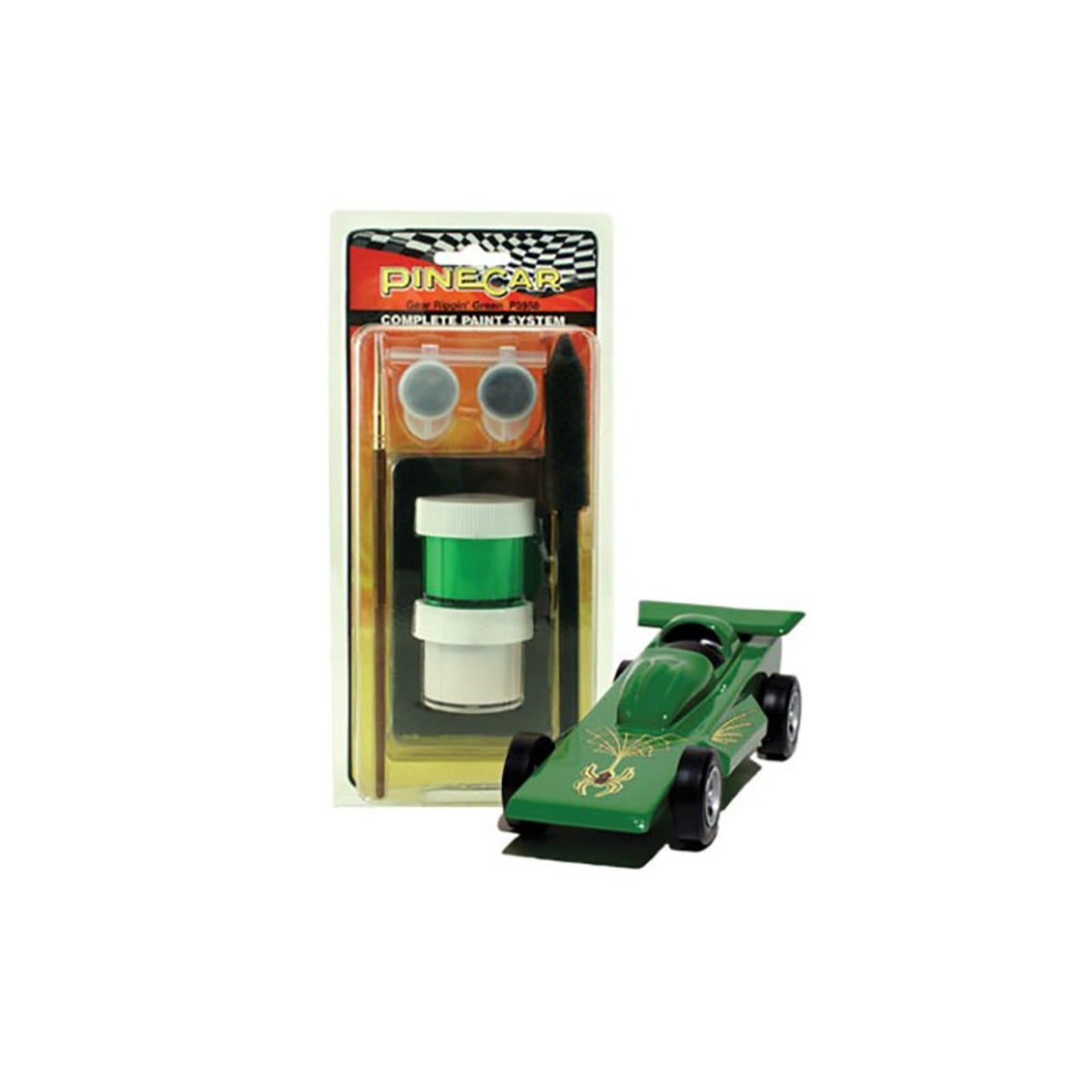 Woodland Scenics Pine Car Complete Paint System, Gear Rippin' Green product photo