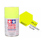 Tamiya PS-27 Fluorescent Yellow Polycarbonate Spray Paint, 100ml product photo